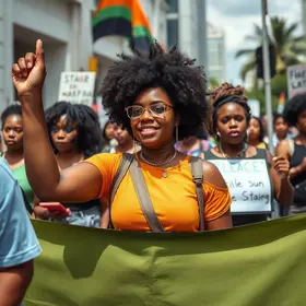 marcha de mulheres negras