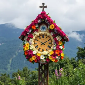 relógio de flores do Nordeste