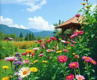 Um jardim de flores para Maria em Garanhuns